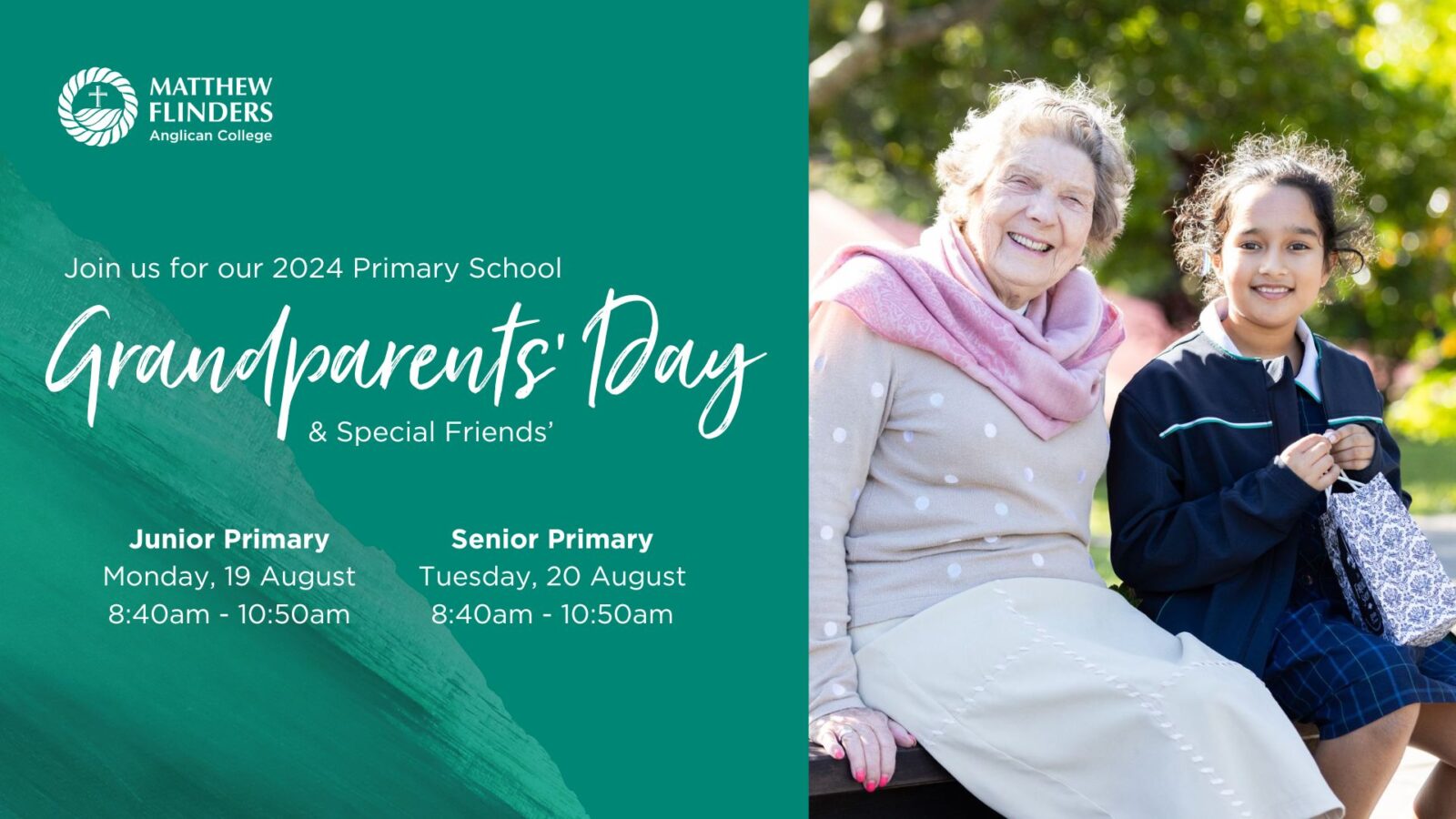 2024 Primary School Grandparents Day - Matthew Flinders Anglican College
