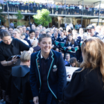 Flinders student shaves head