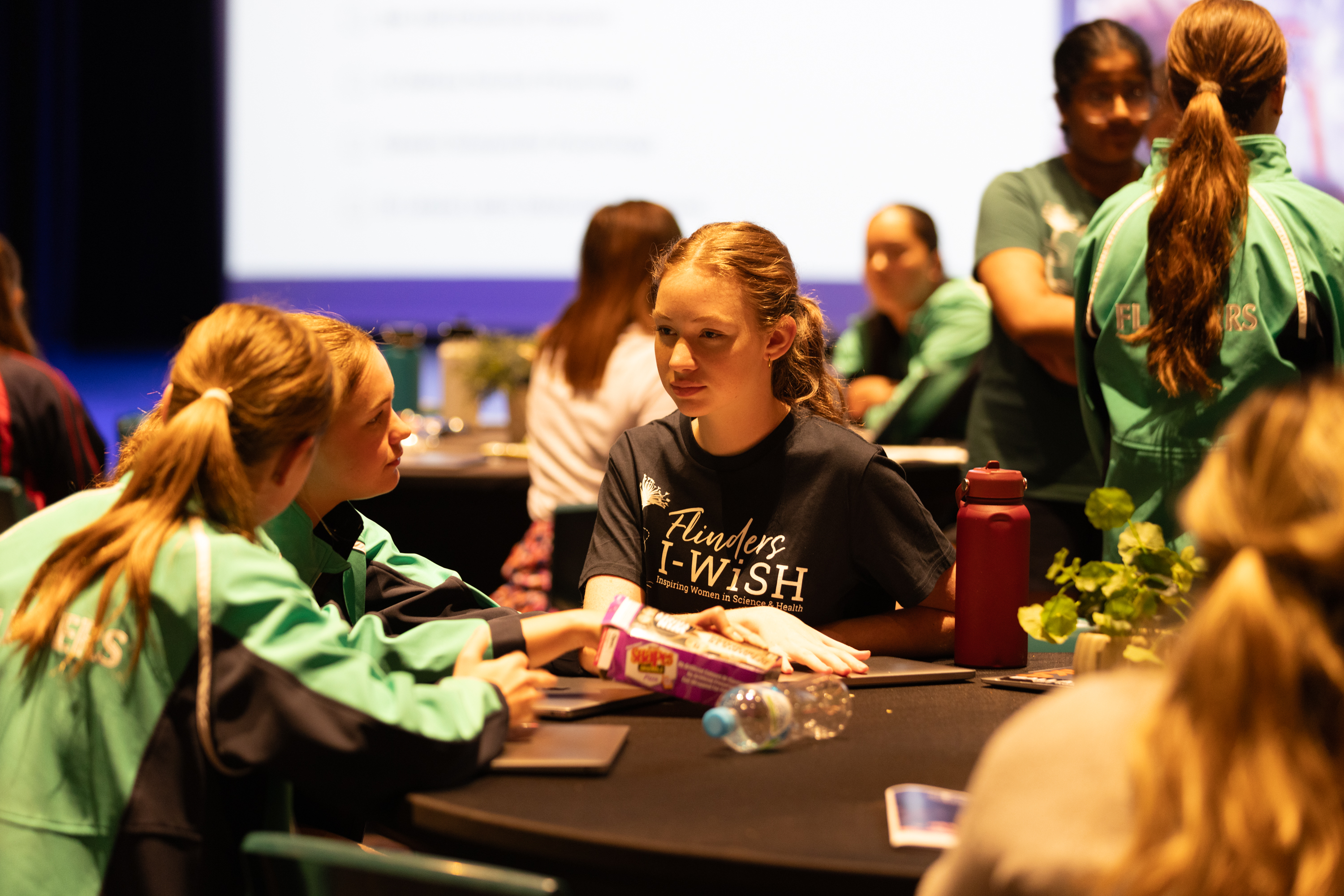 Flinders students at i-WiSH conference