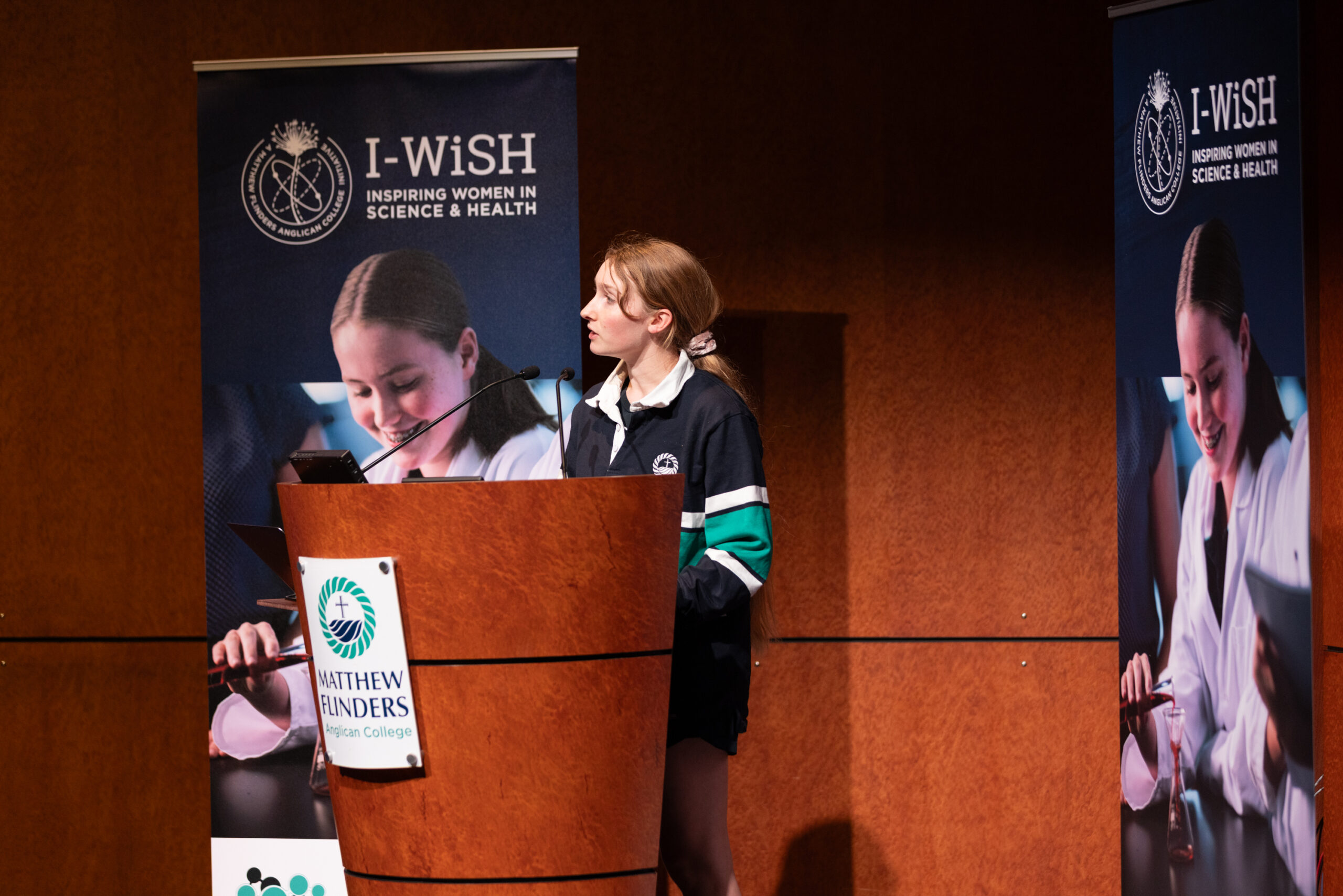 Flinders student keynote at I-WiSH conference