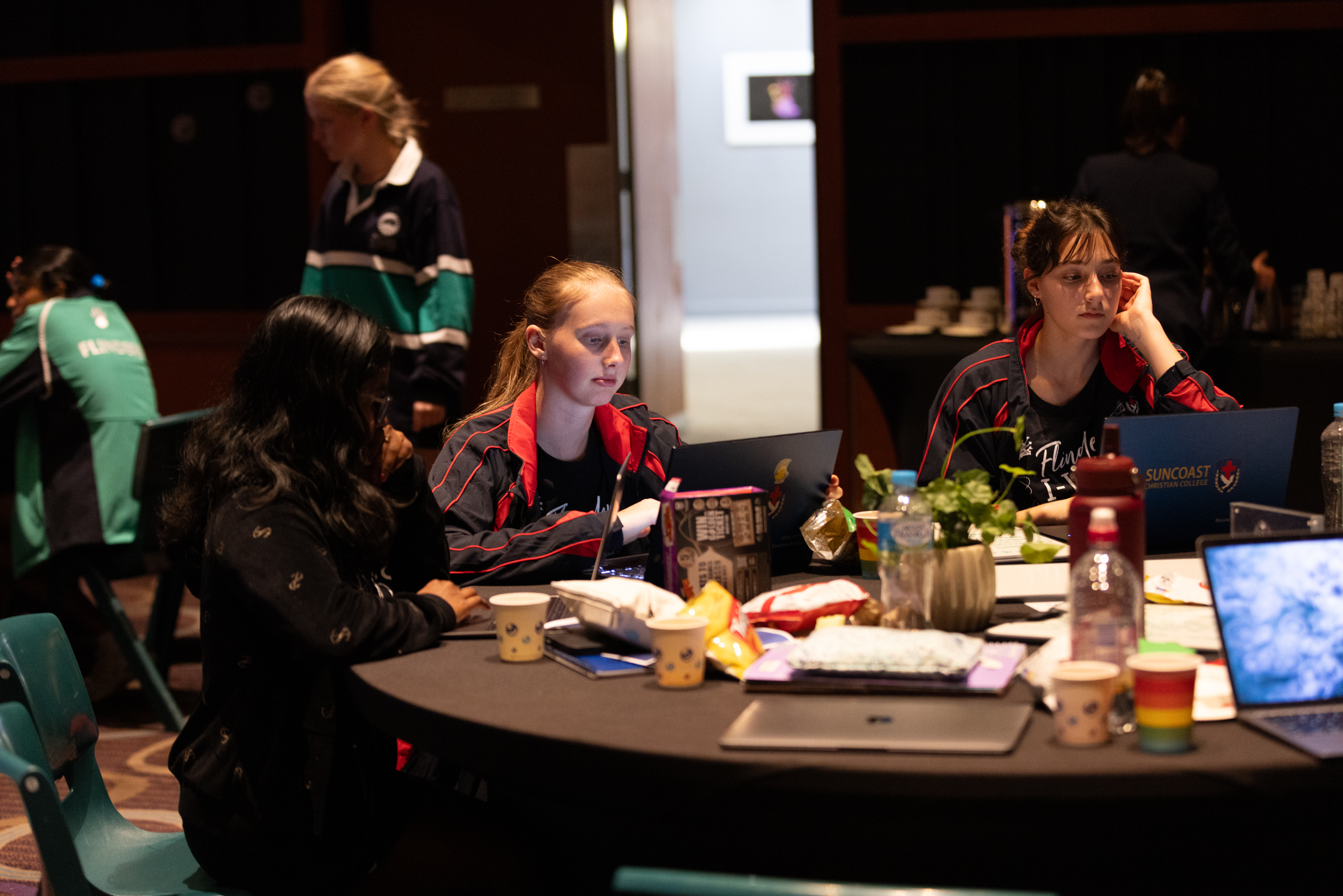 Flinders students working at I-WiSH conference