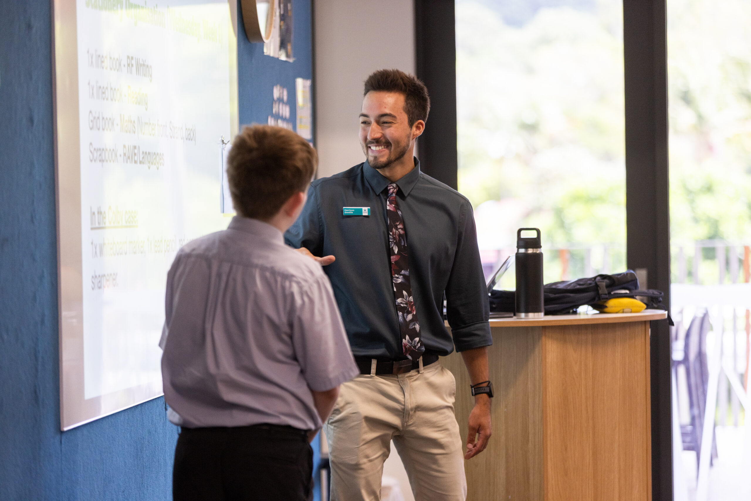 New teacher Old Flinderian Harrison