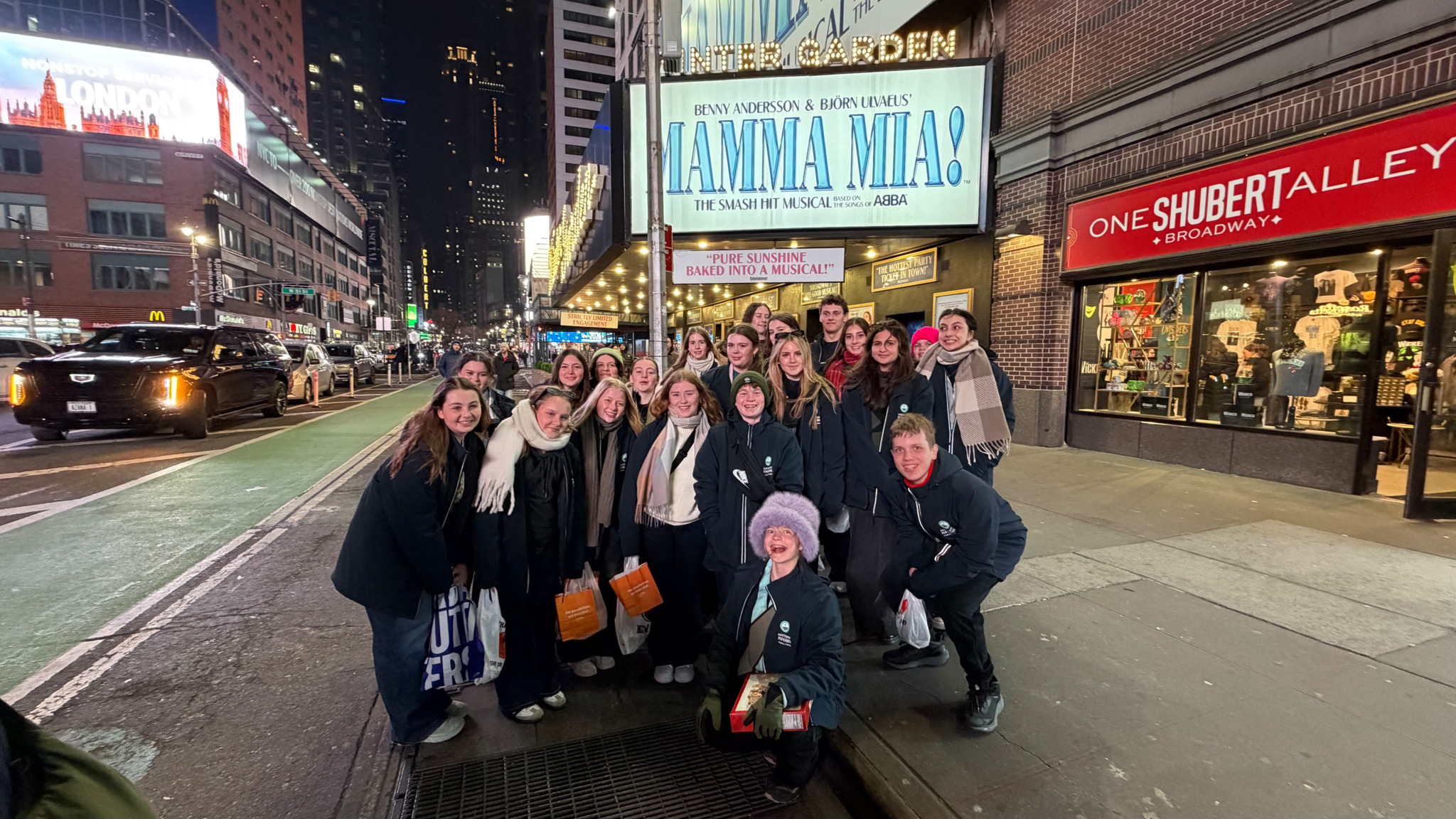 Flinders students in New York