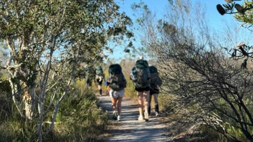 Flinders Duke of Ed students hiking