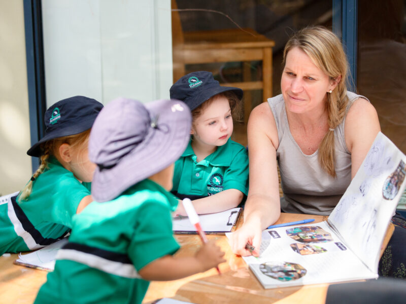 FELC students with educator