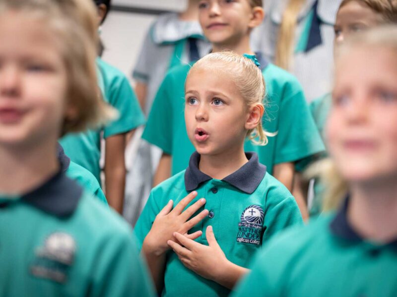 Music choir at Matthew Flinders Anglican College