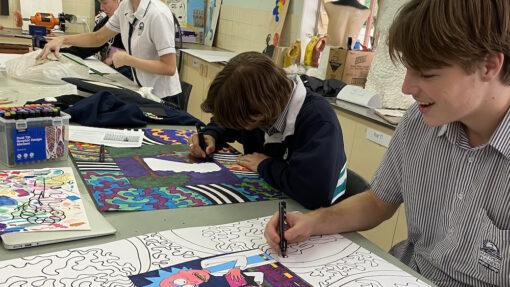 Flinders Senior Art class