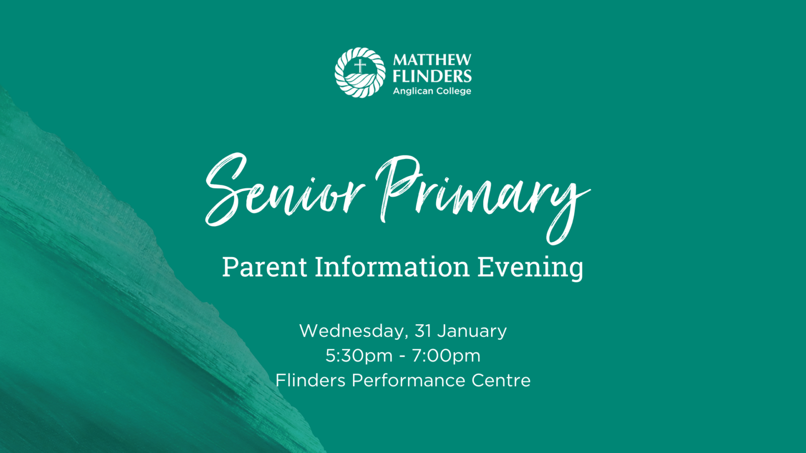 Senior Primary Parent Information Evening - Matthew Flinders Anglican ...