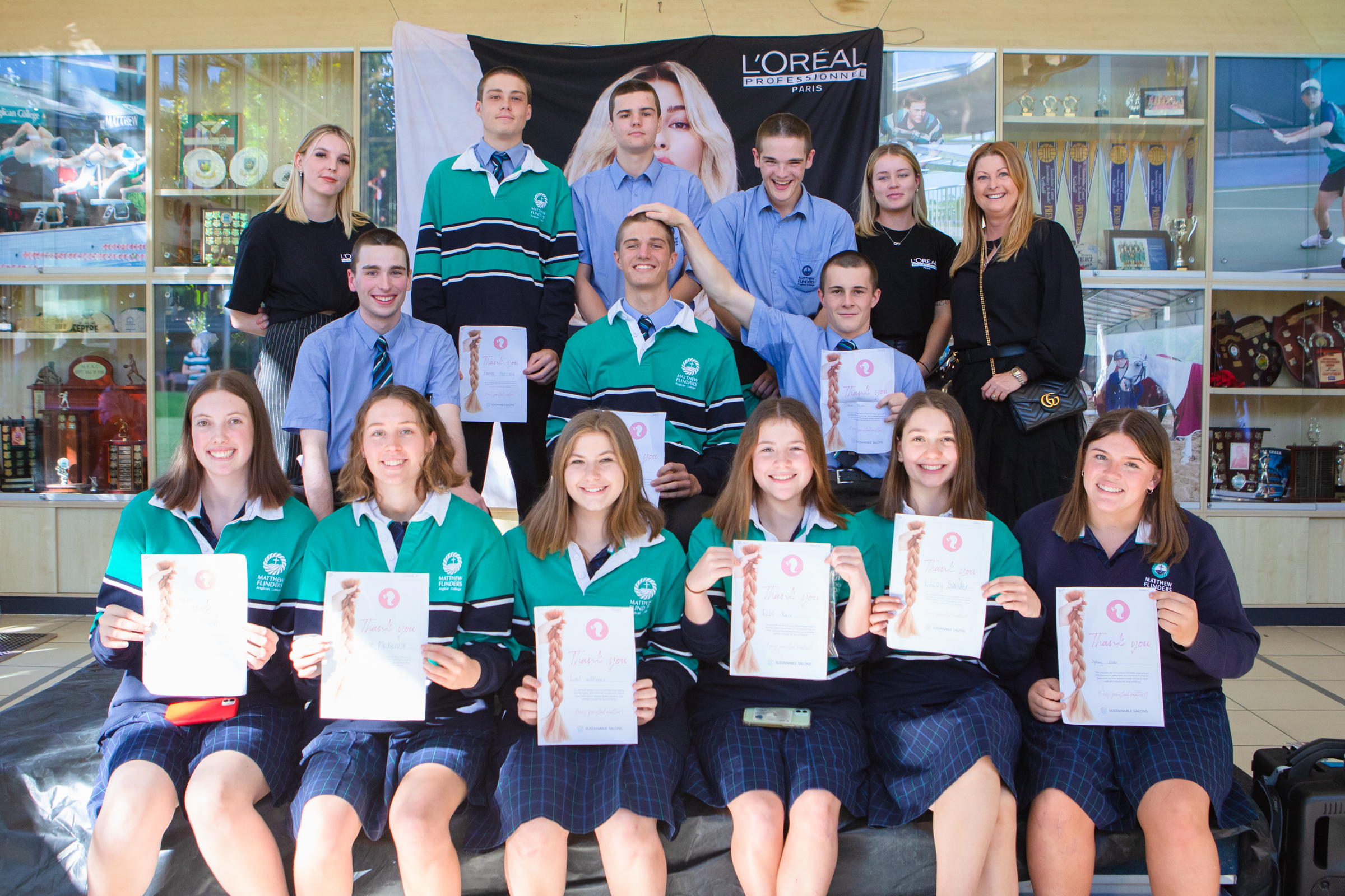 Flinders' Seniors Raise Over $8000 Cutting Hair for Surf Charity